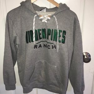 Lace up hoodie